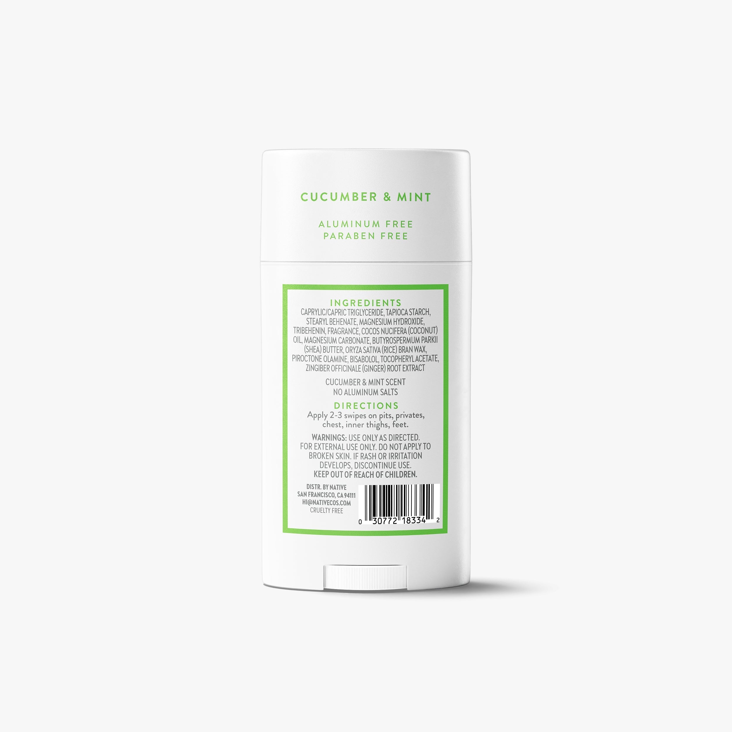 Whole Body Deodorant Stick - Cucumber & Mint / Classic / 2.4oz - Clean Care Essential