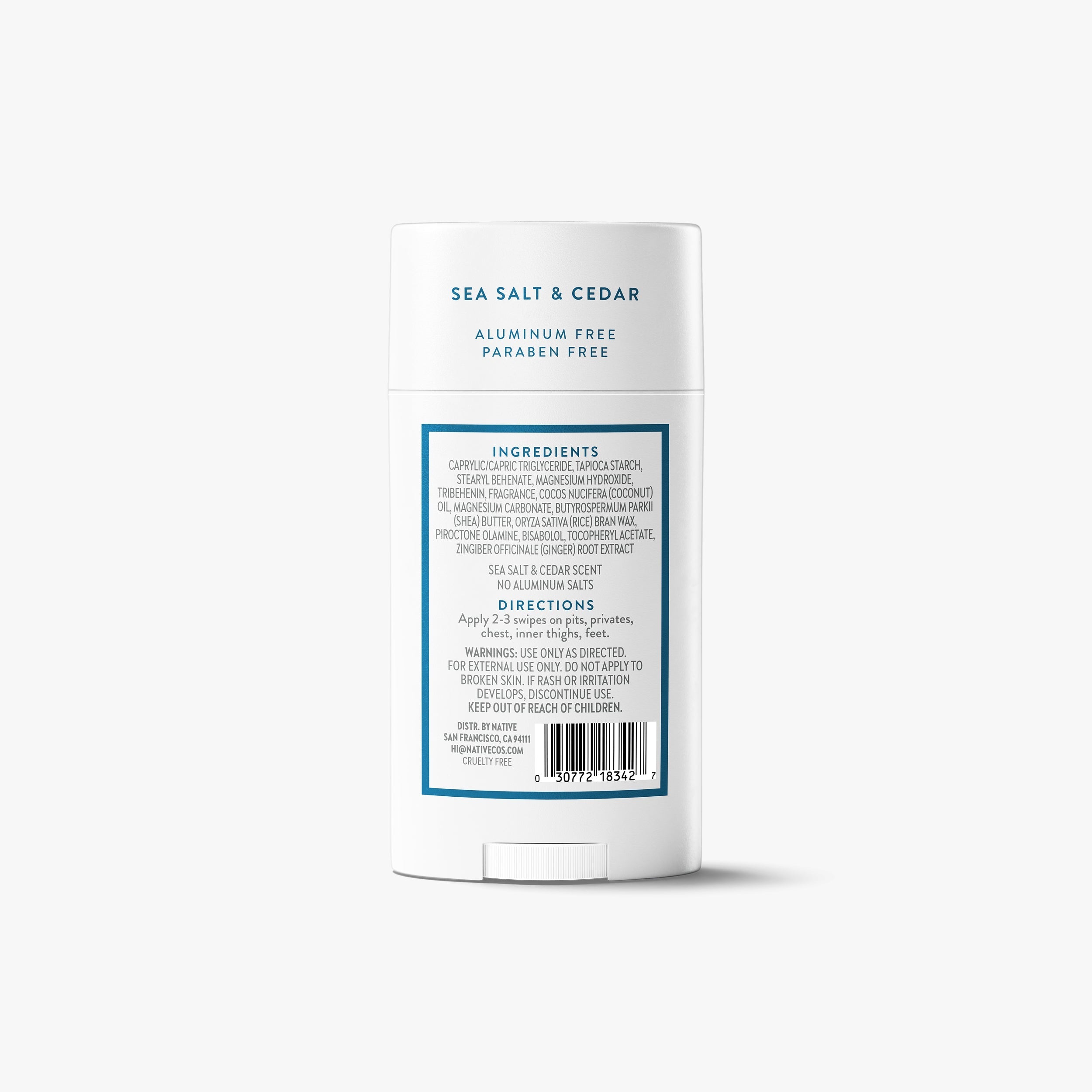 Whole Body Deodorant Stick - Sea Salt & Cedar / Classic / 2.4oz - Clean Care Essential