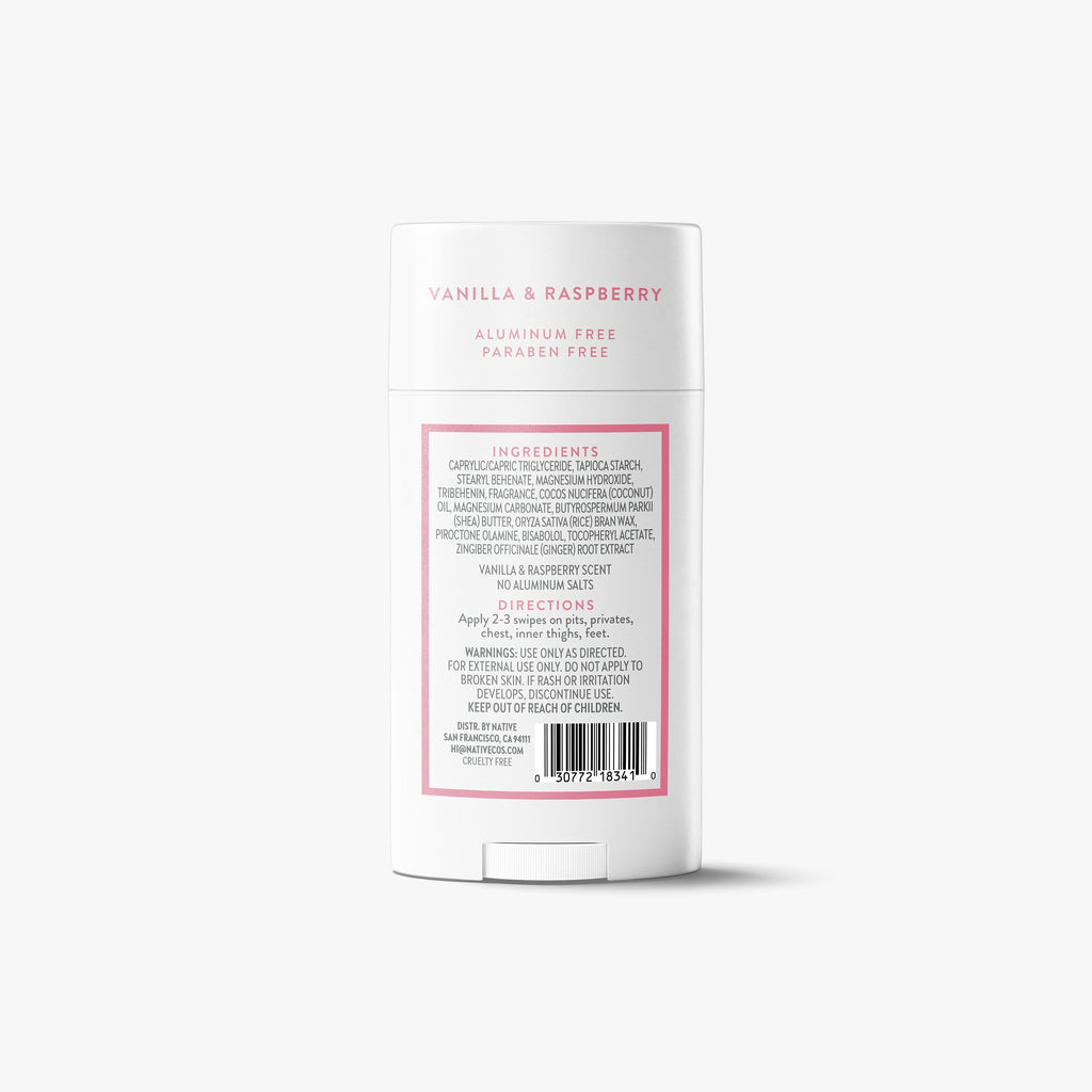 Whole Body Deodorant Stick - Vanilla & Raspberry / Classic / 2.4oz - Clean Care Essential
