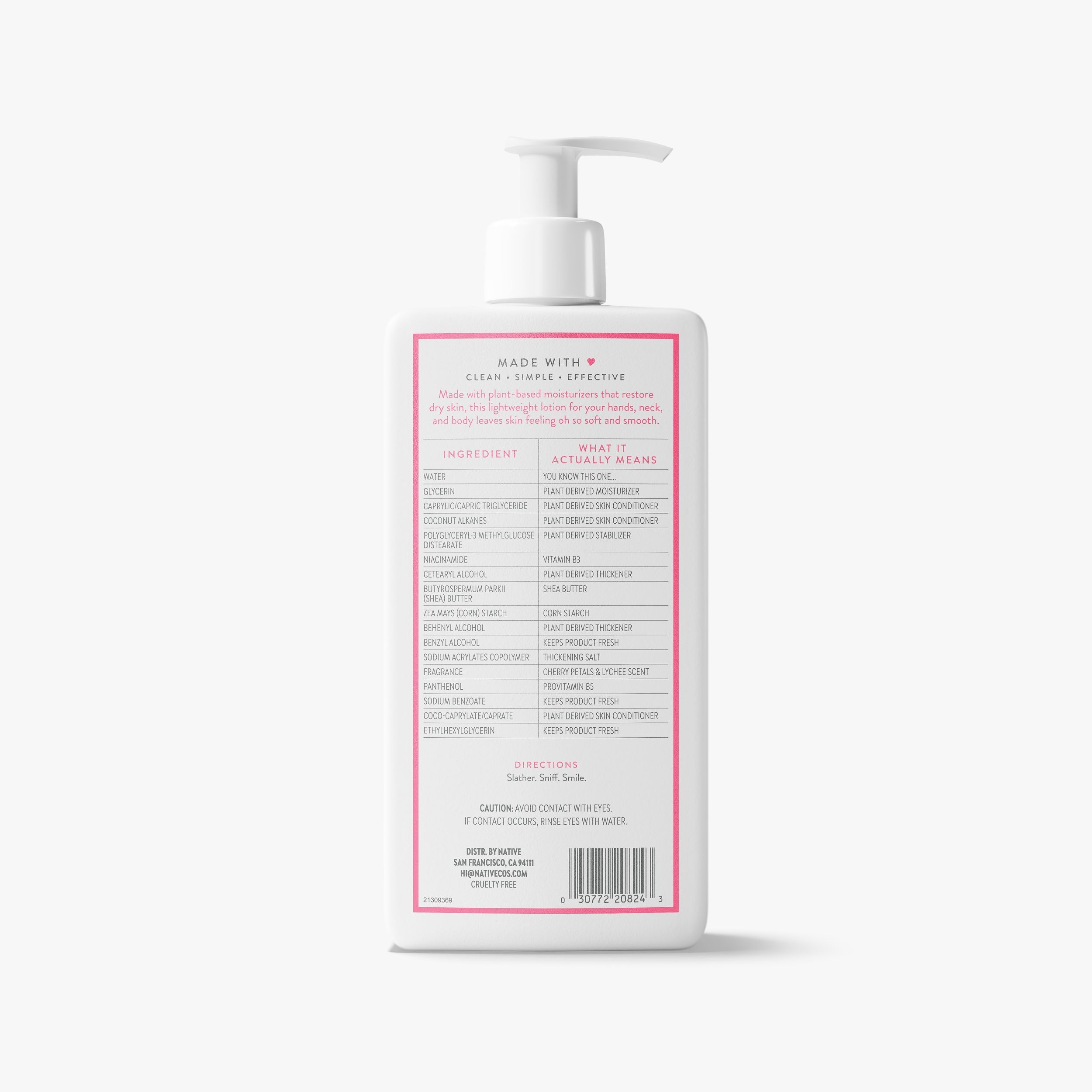 Body Lotion - Cherry Petals & Lychee / Classic / 16.5oz - Clean Care Essential