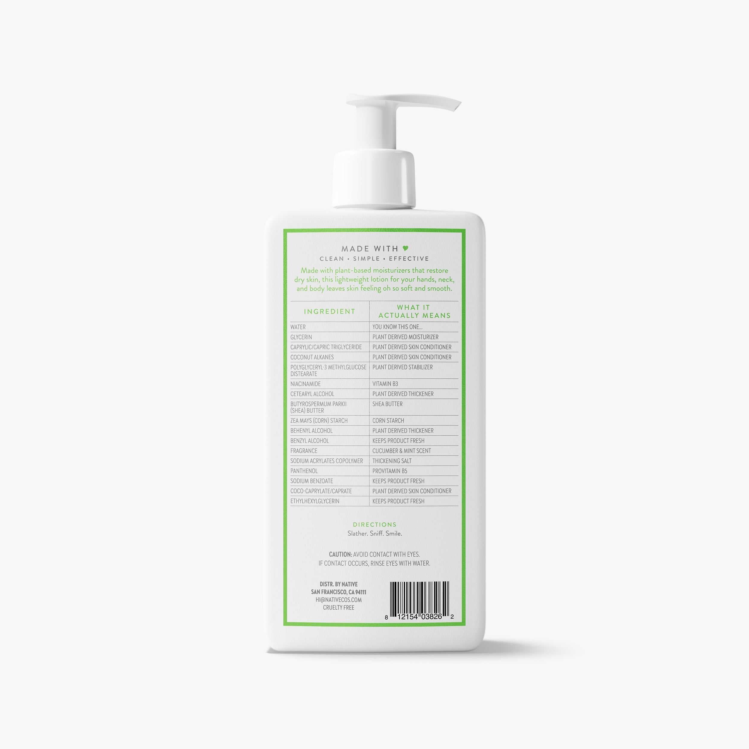 Body Lotion - Cucumber & Mint / Classic / 16.5oz - Clean Care Essential