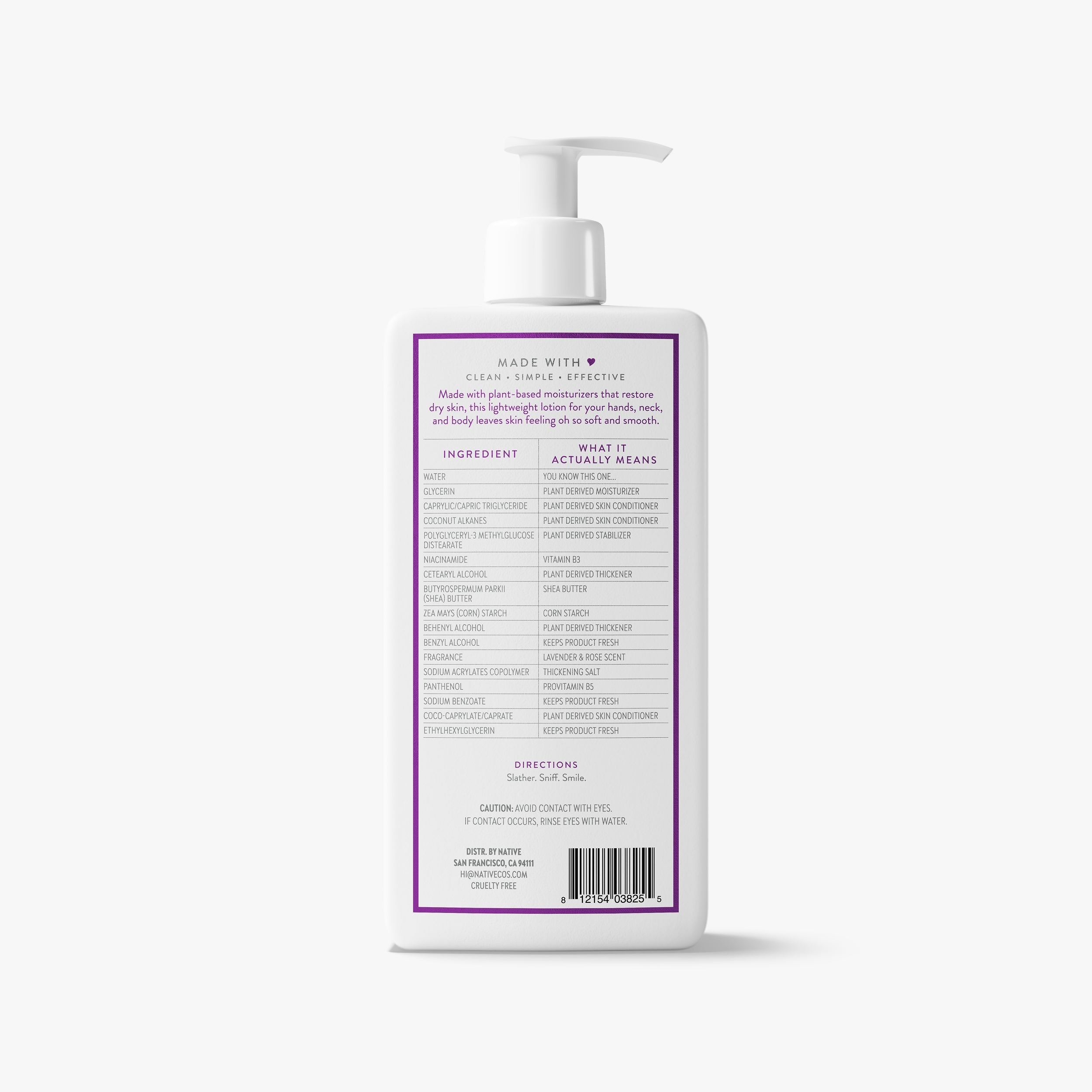 Body Lotion - Lavender & Rose / Classic / 16.5oz - Clean Care Essential