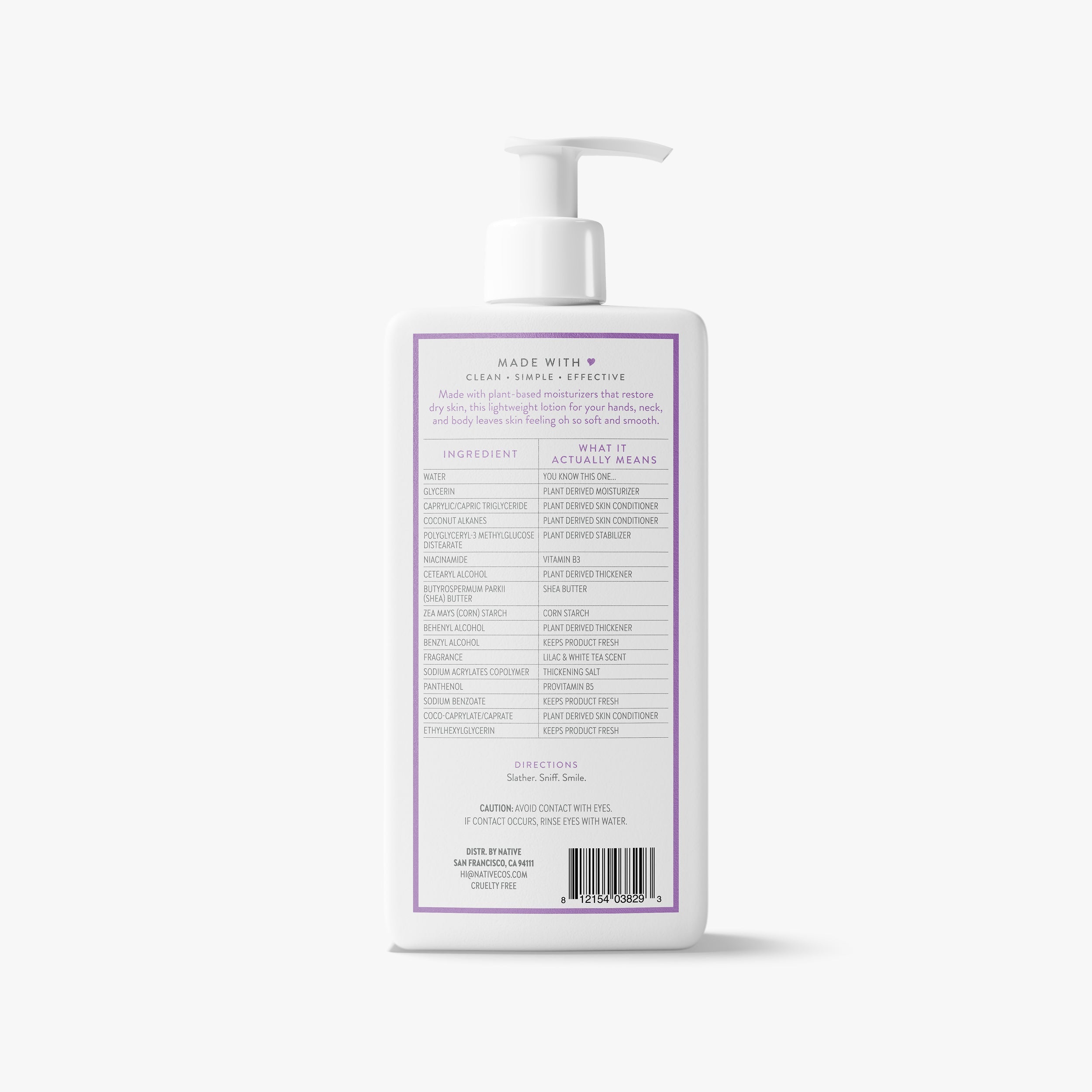 Body Lotion - Lilac & White Tea / Classic / 16.5oz - Clean Care Essential