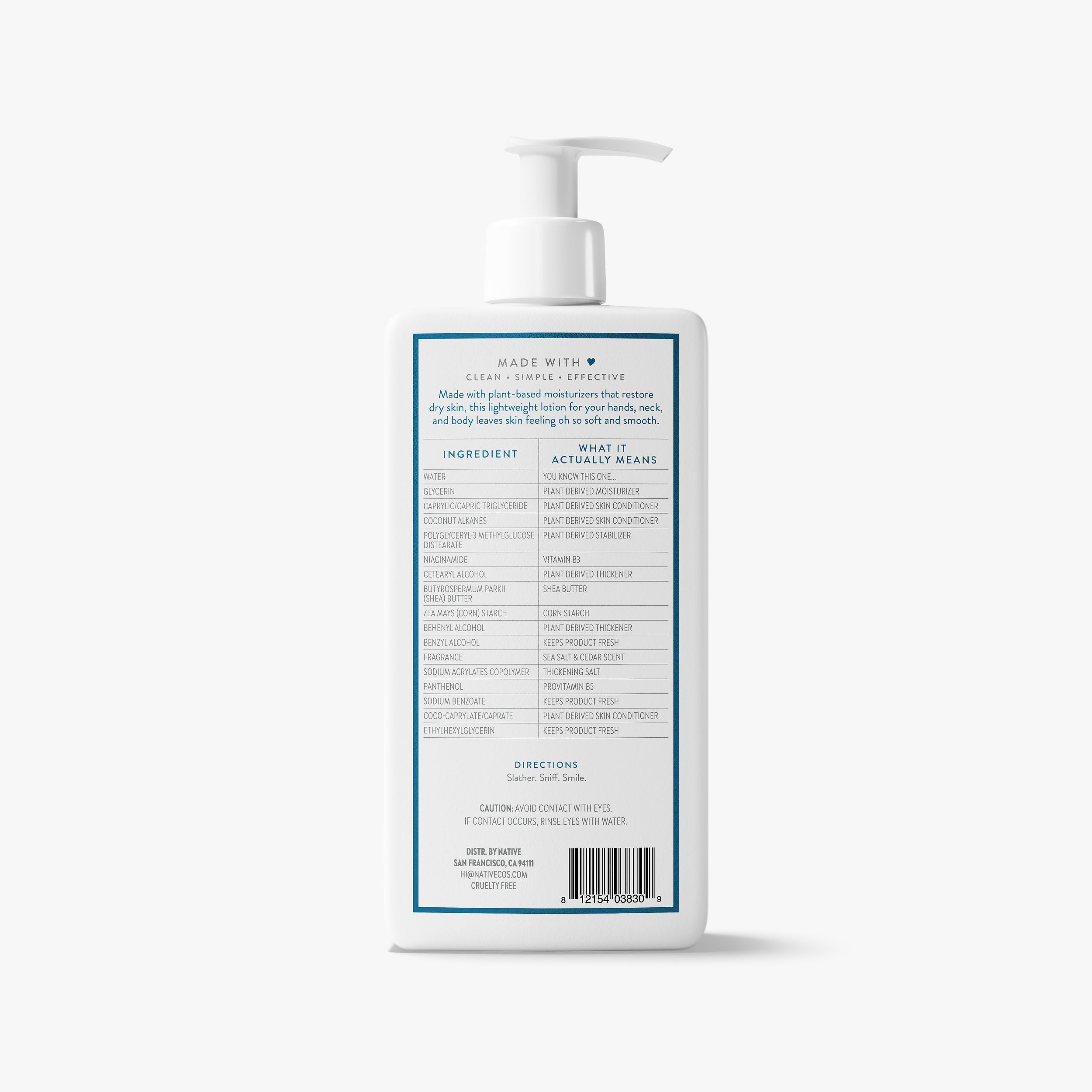 Body Lotion - Sea Salt & Cedar / Classic / 16.5oz - Clean Care Essential