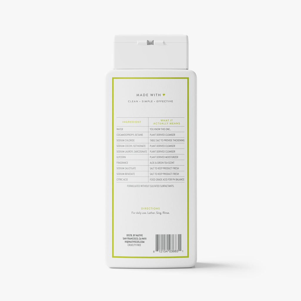 Body Wash - Aloe & Green Tea / Classic / 18oz - Clean Care Essential