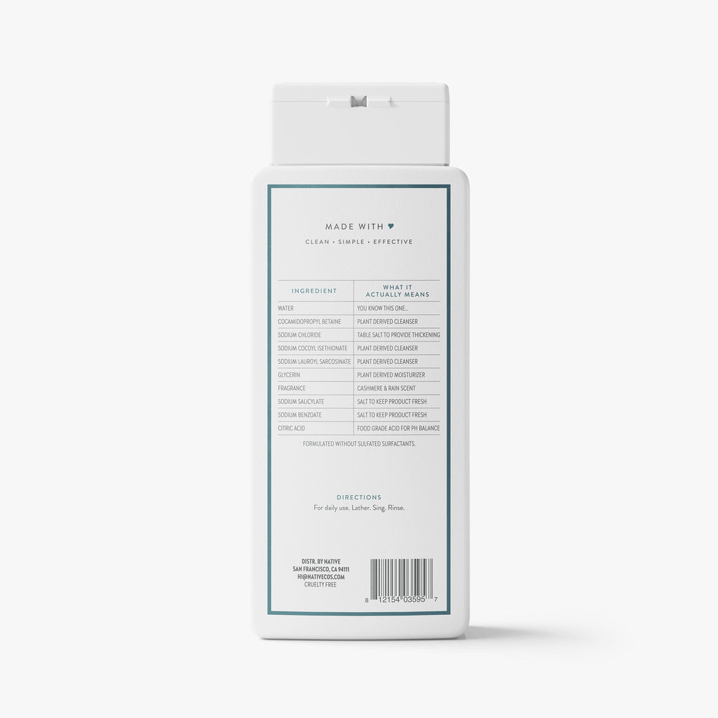 Body Wash - Cashmere & Rain / Classic / 18oz - Clean Care Essential