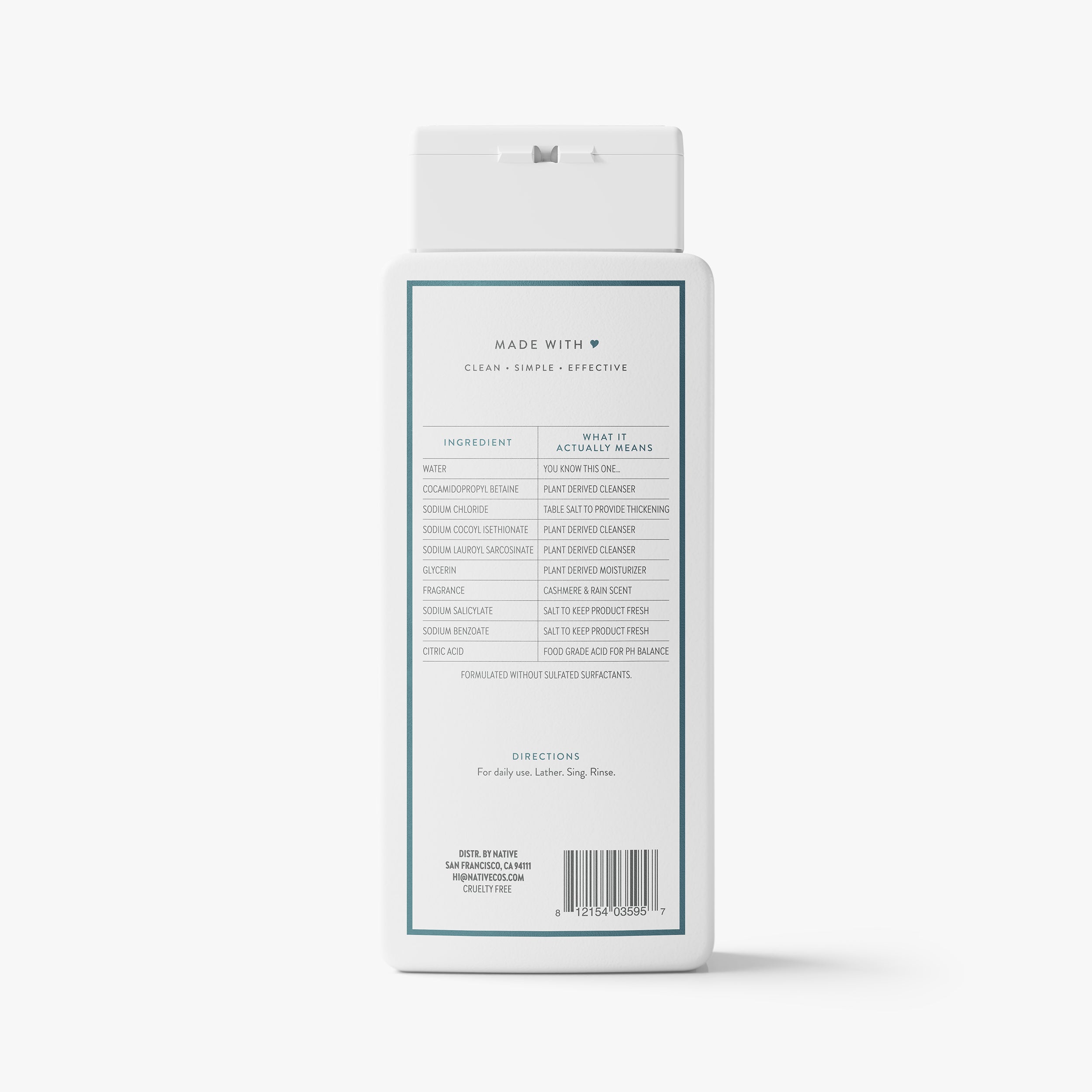 Body Wash - Cashmere & Rain / Classic / 18oz - Clean Care Essential
