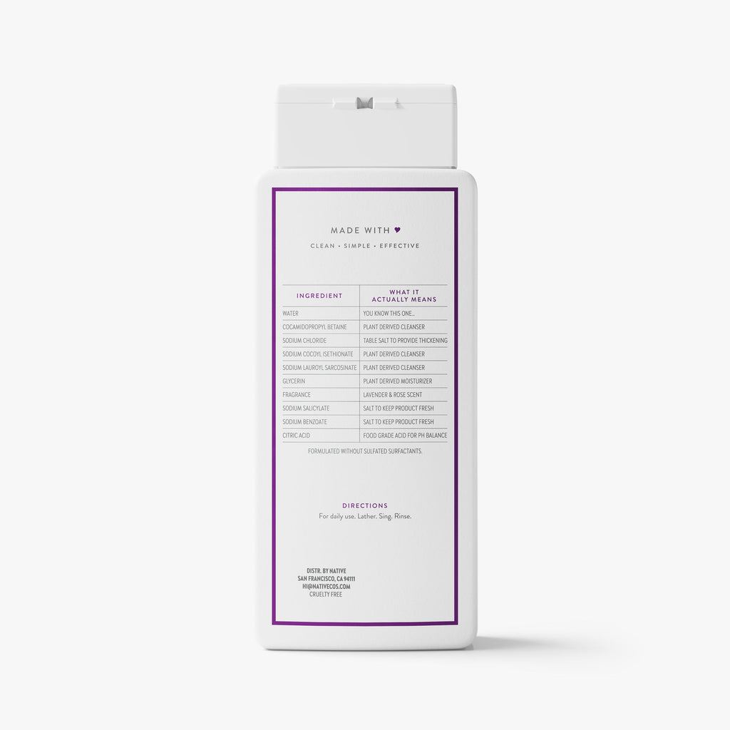 Body Wash - Lavender & Rose / Classic / 18oz - Clean Care Essential