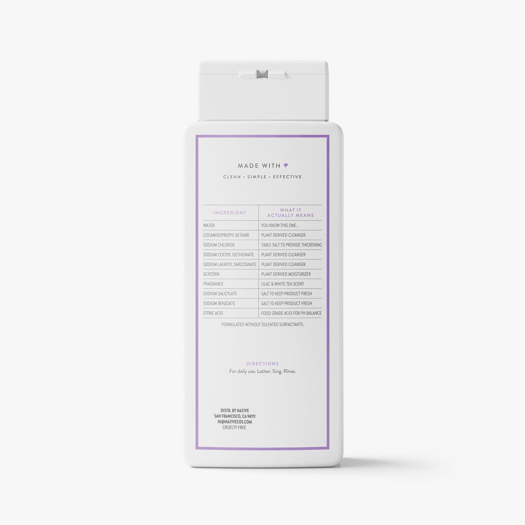 Body Wash - Lilac & White Tea / Classic / 18oz - Clean Care Essential