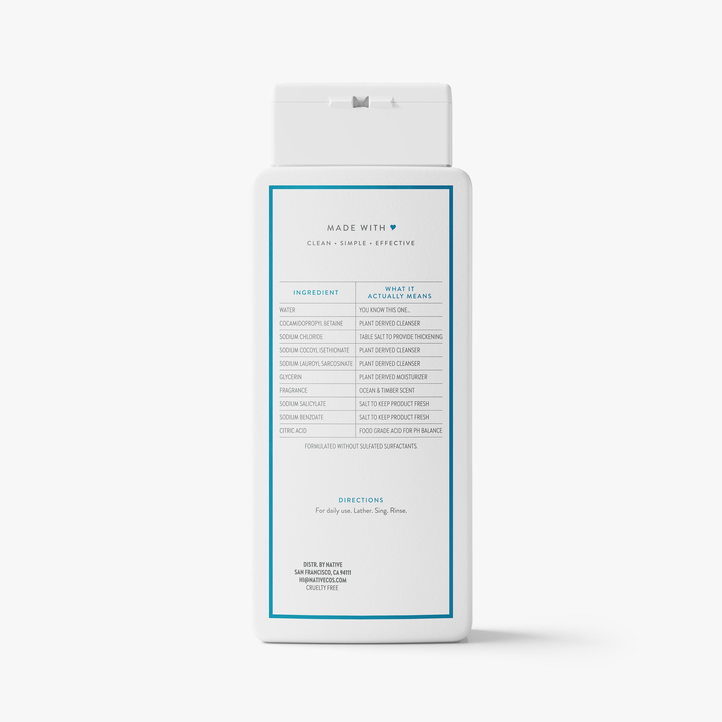 Body Wash - Ocean & Timber / Classic / 18oz - Clean Care Essential