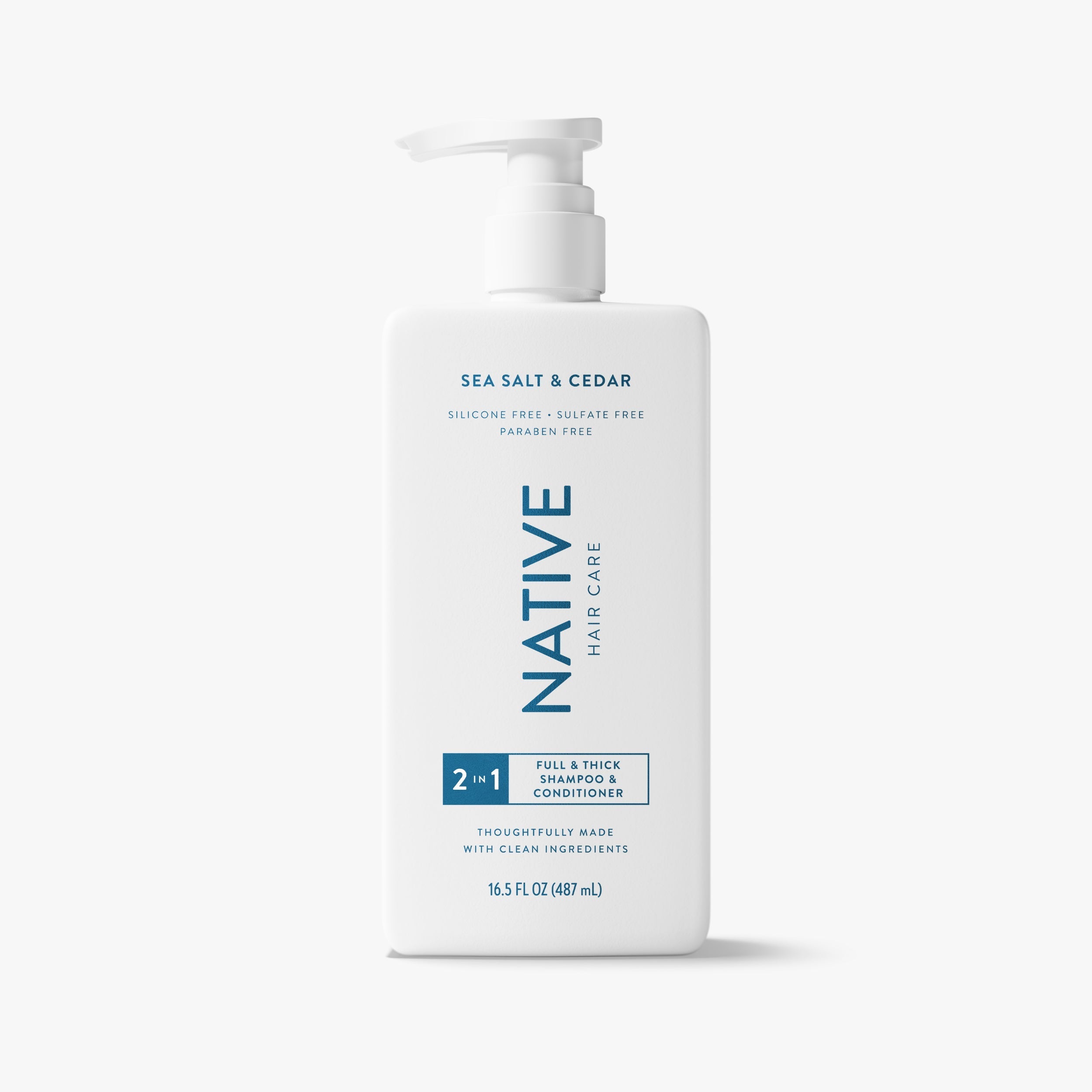 Full & Thick 2-in-1 Shampoo & Conditioner - Sea Salt & Cedar / Classic / 16.5oz - Clean Care Essential