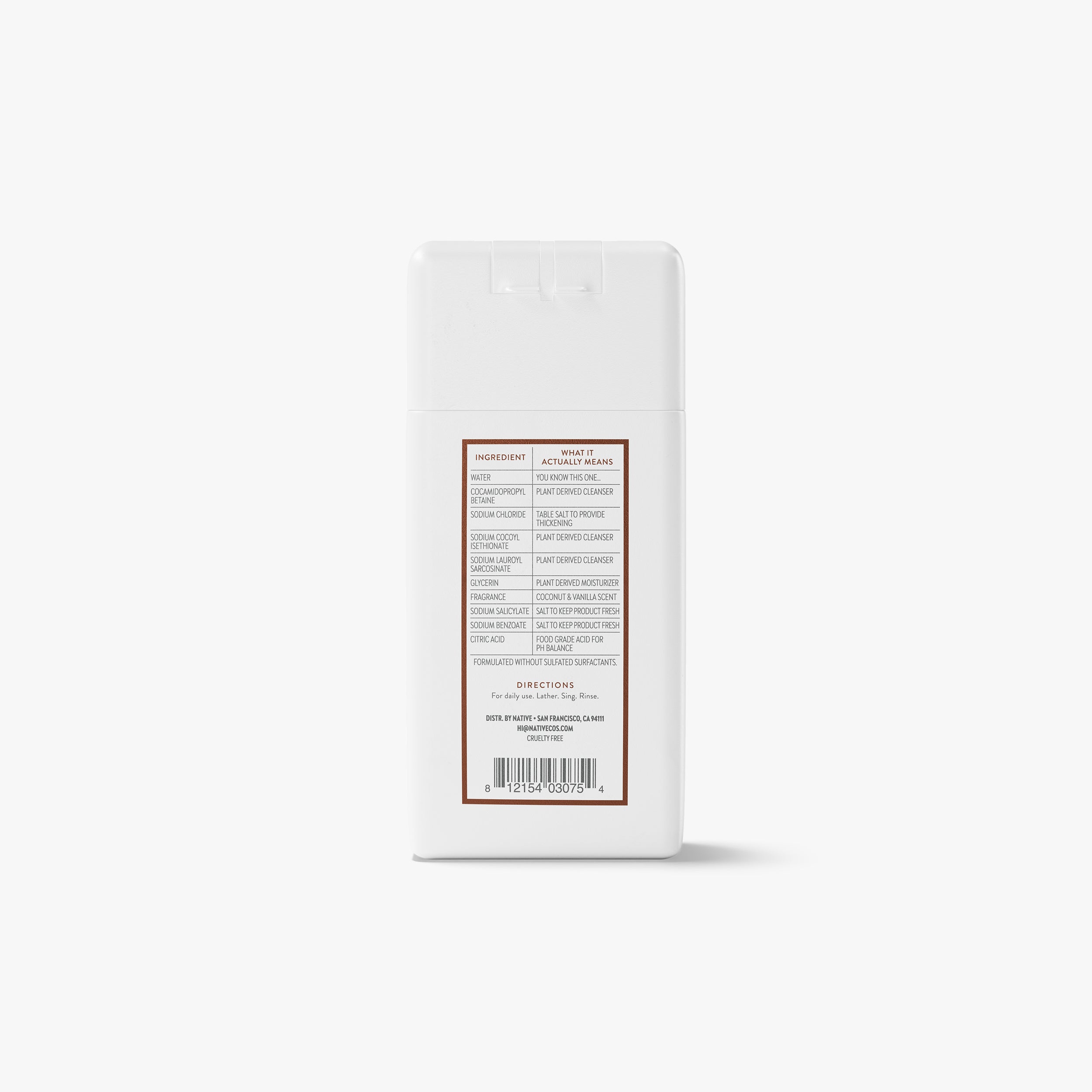 Mini Body Wash - Coconut & Vanilla / Classic / 3oz - Clean Care Essential