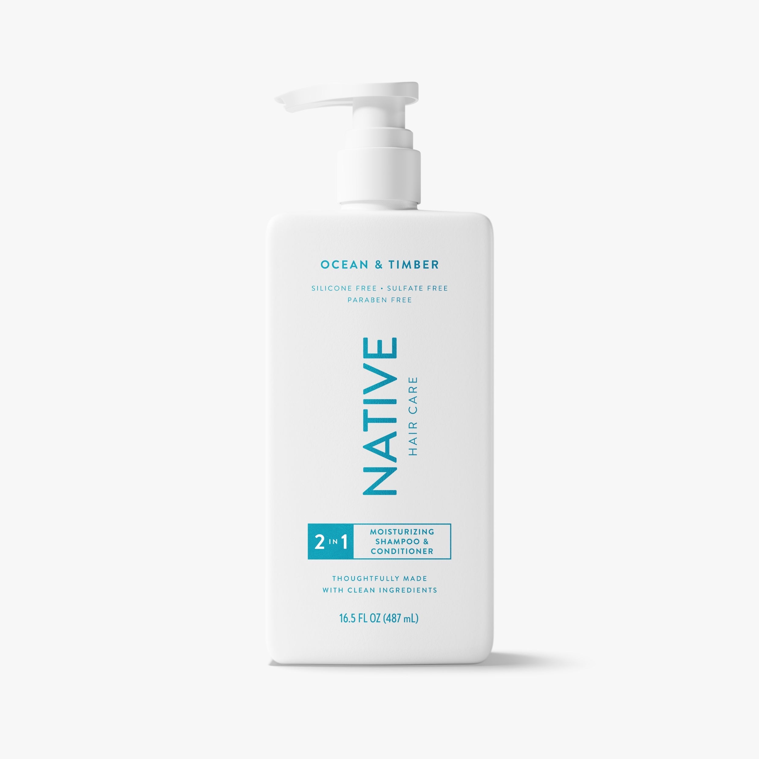 Moisturizing 2-in-1 Shampoo & Conditioner - Ocean & Timber / Classic / 16.5oz - Clean Care Essential