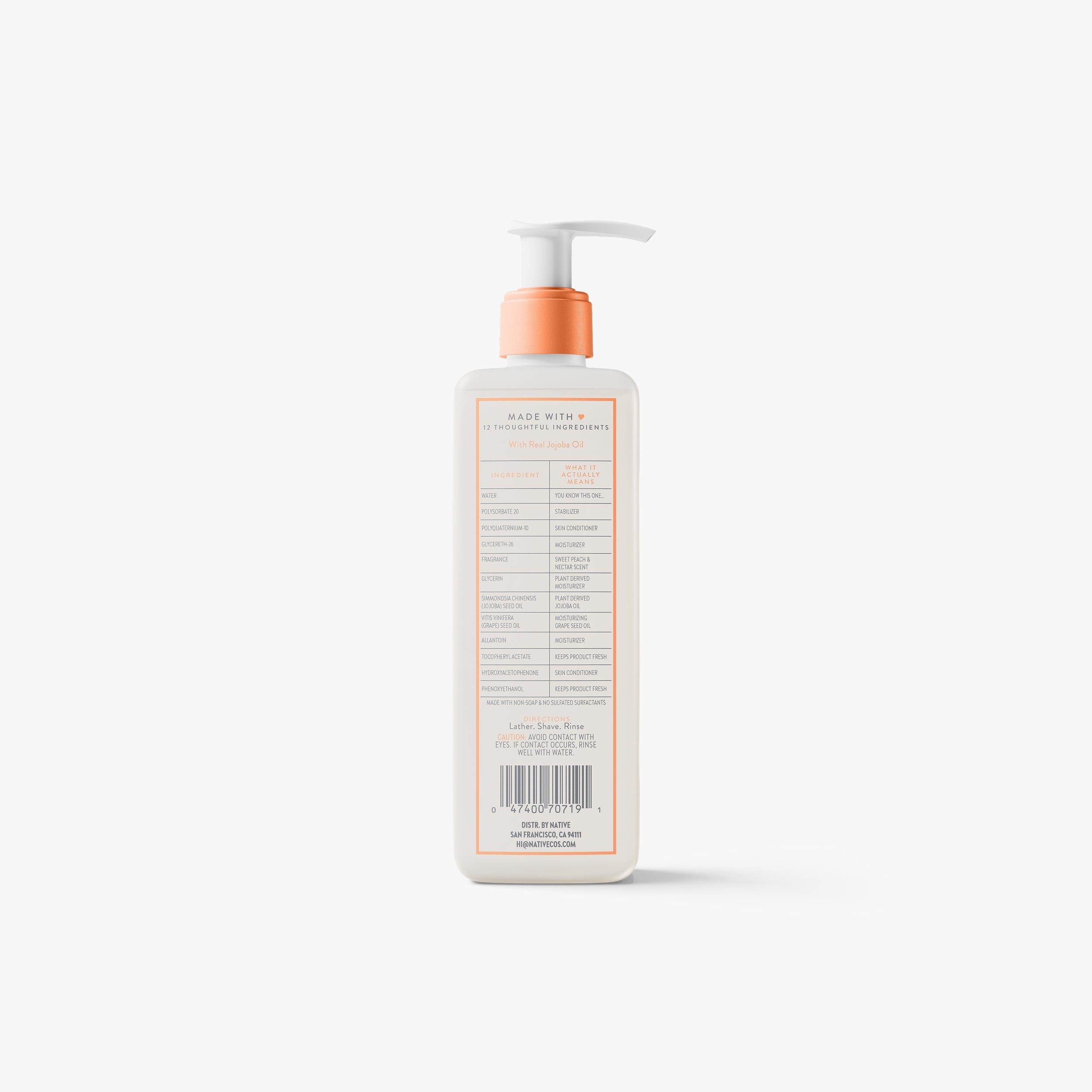 Silky Smooth Shave Oil - Sweet Peach & Nectar / Classic / 7.6oz - Smart Routine Choice
