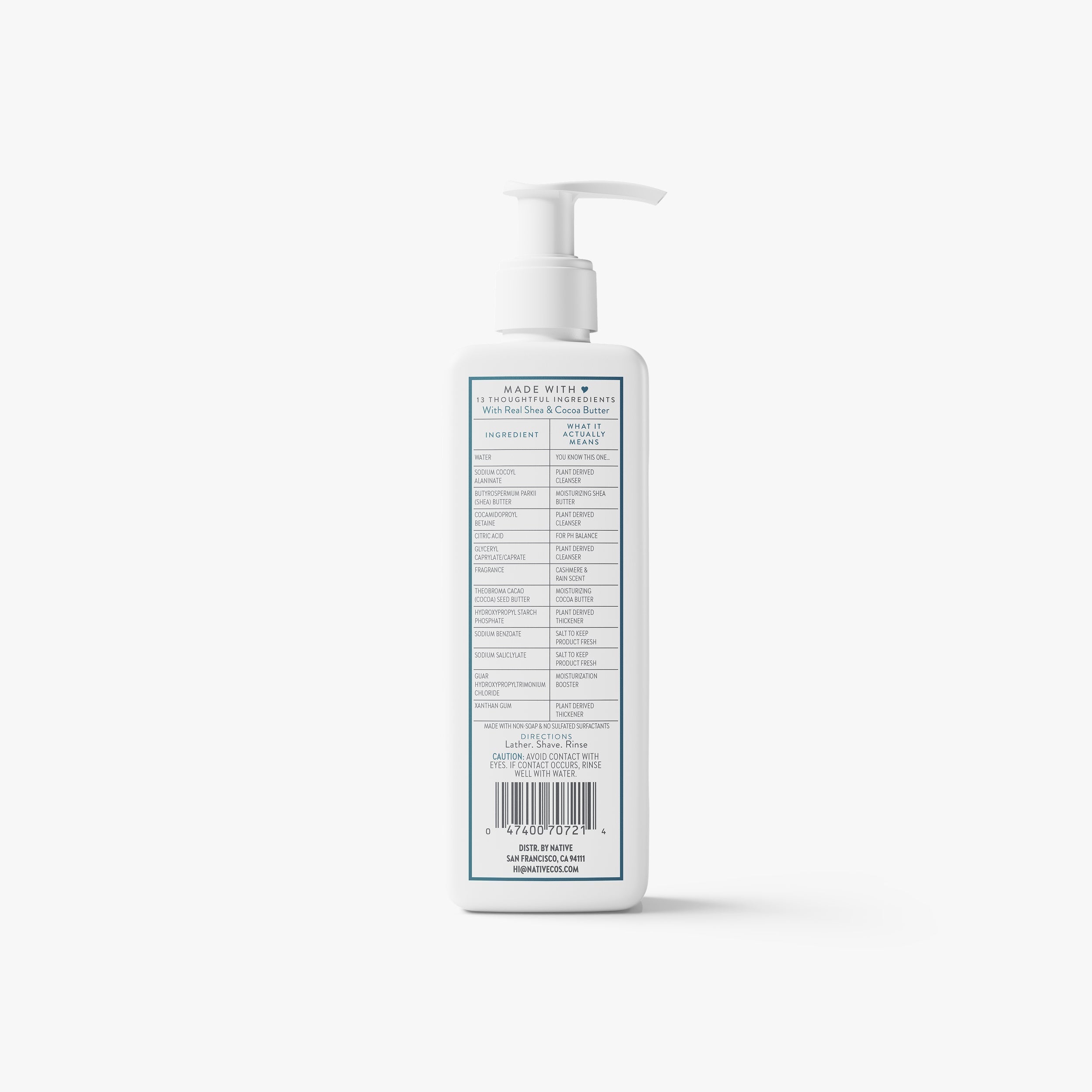 Ultra Moisture Shave Cream - Cashmere & Rain / Classic / 7.6oz - Polished Daily Care