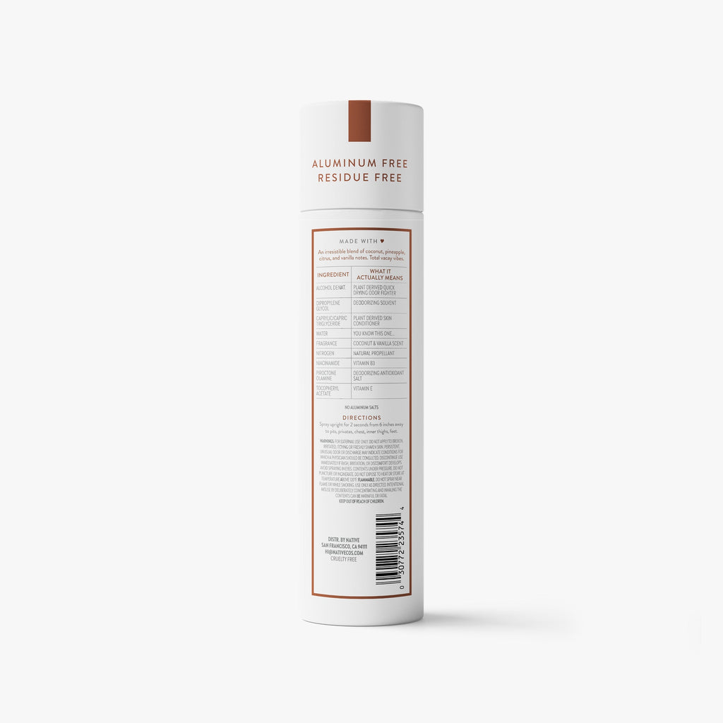Whole Body Deodorant Spray - Coconut & Vanilla / Classic / 3.5oz - Clean Care Essential