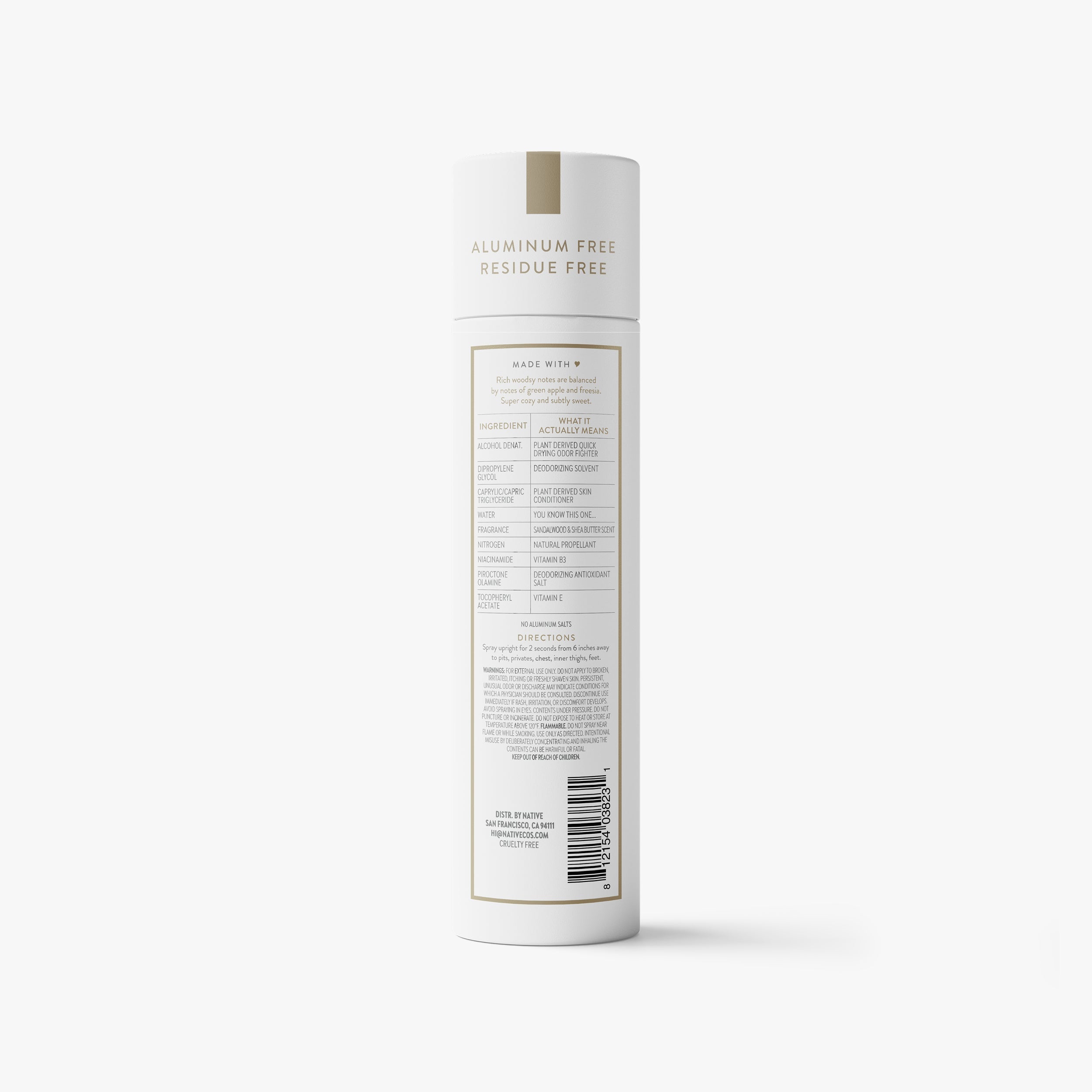Whole Body Deodorant Spray - Sandalwood & Shea Butter / Classic / 3.5oz - Clean Care Essential