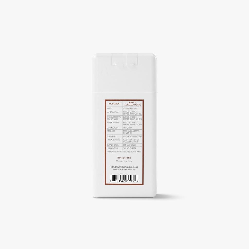 Mini Moisturizing Conditioner - Coconut & Vanilla / Classic / 3oz - Clean Care Essential