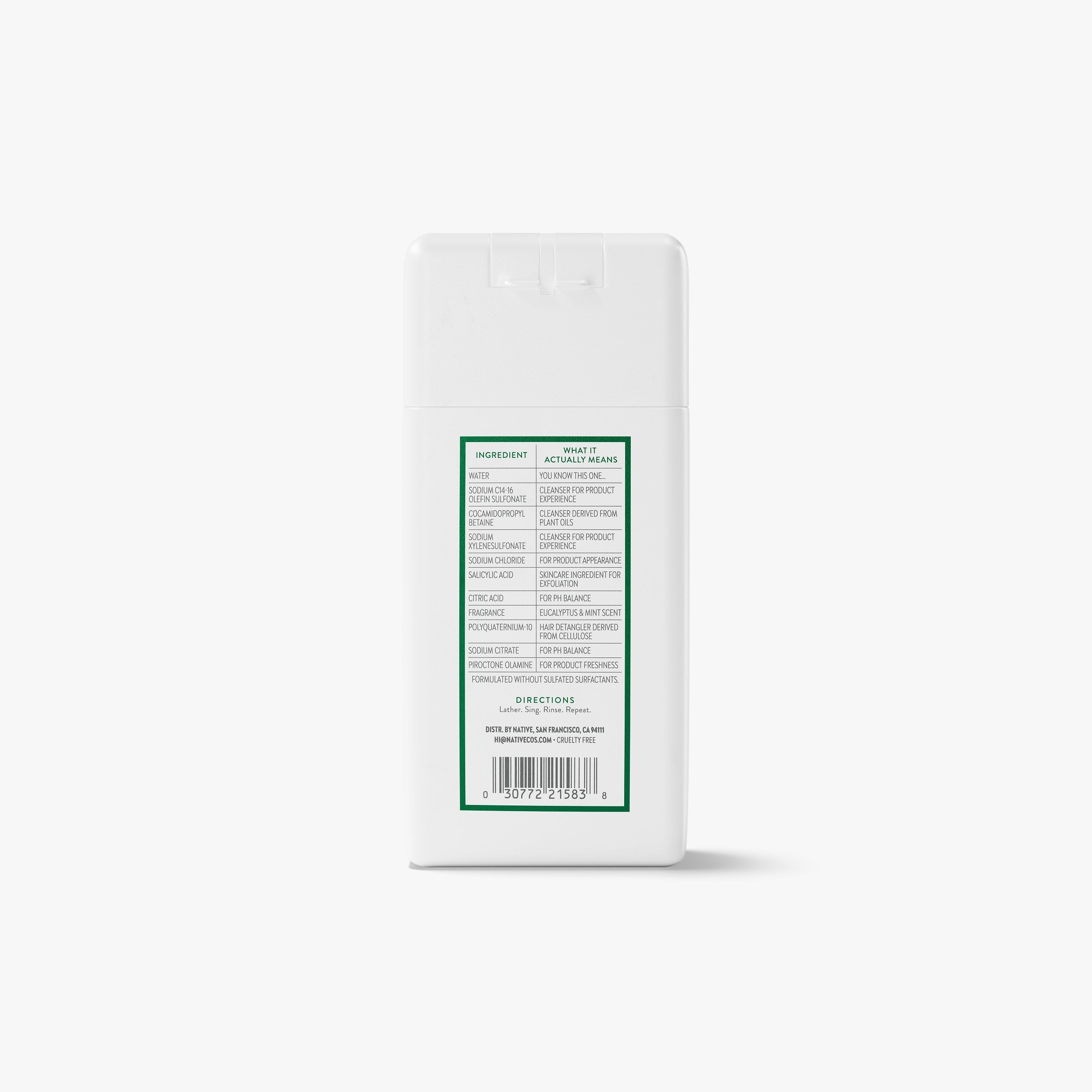 Mini Scalp Detox 2-in-1 Shampoo & Conditioner - Eucalyptus & Mint / Classic / 3oz - Clean Care Essential