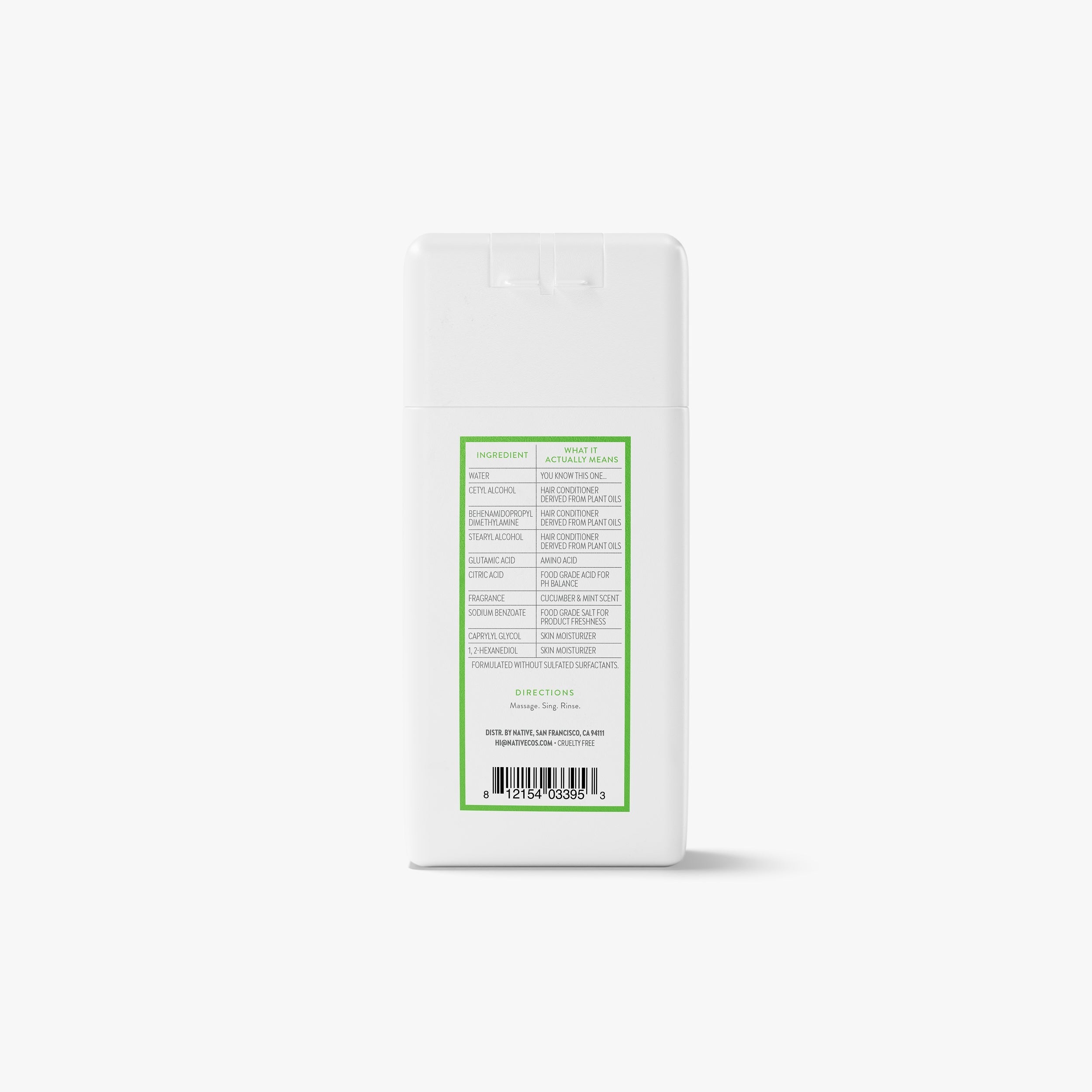 Mini Volumizing Conditioner - Cucumber & Mint / Classic / 3oz - Clean Care Essential