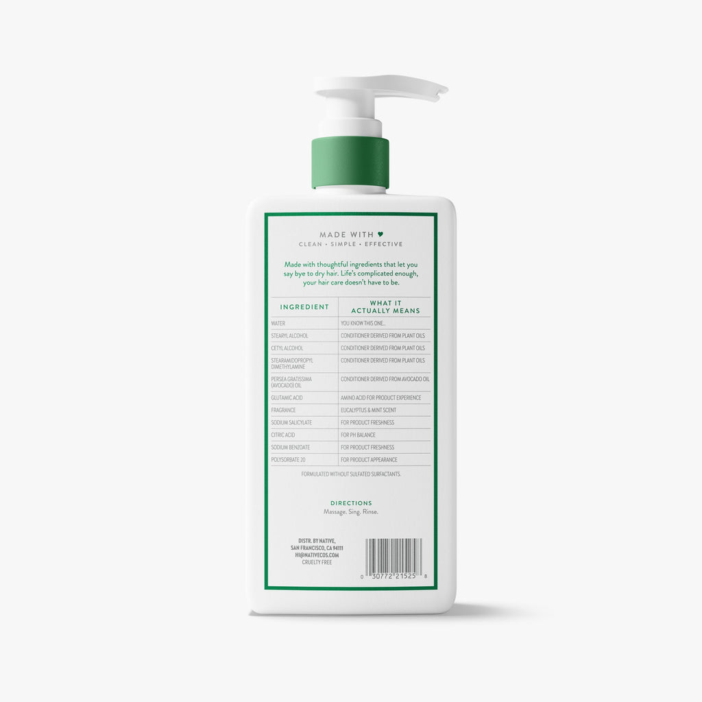 Scalp Refreshing Conditioner - Eucalyptus & Mint / Classic / 16.5oz - Clean Care Essential