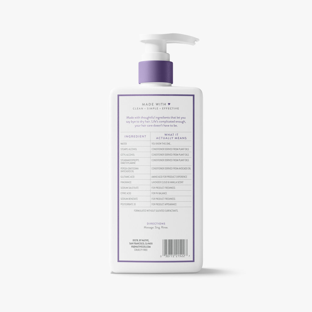 Scalp Refreshing Conditioner - Lavender Cloud & Vanilla / Classic / 16.5oz - Clean Care Essential