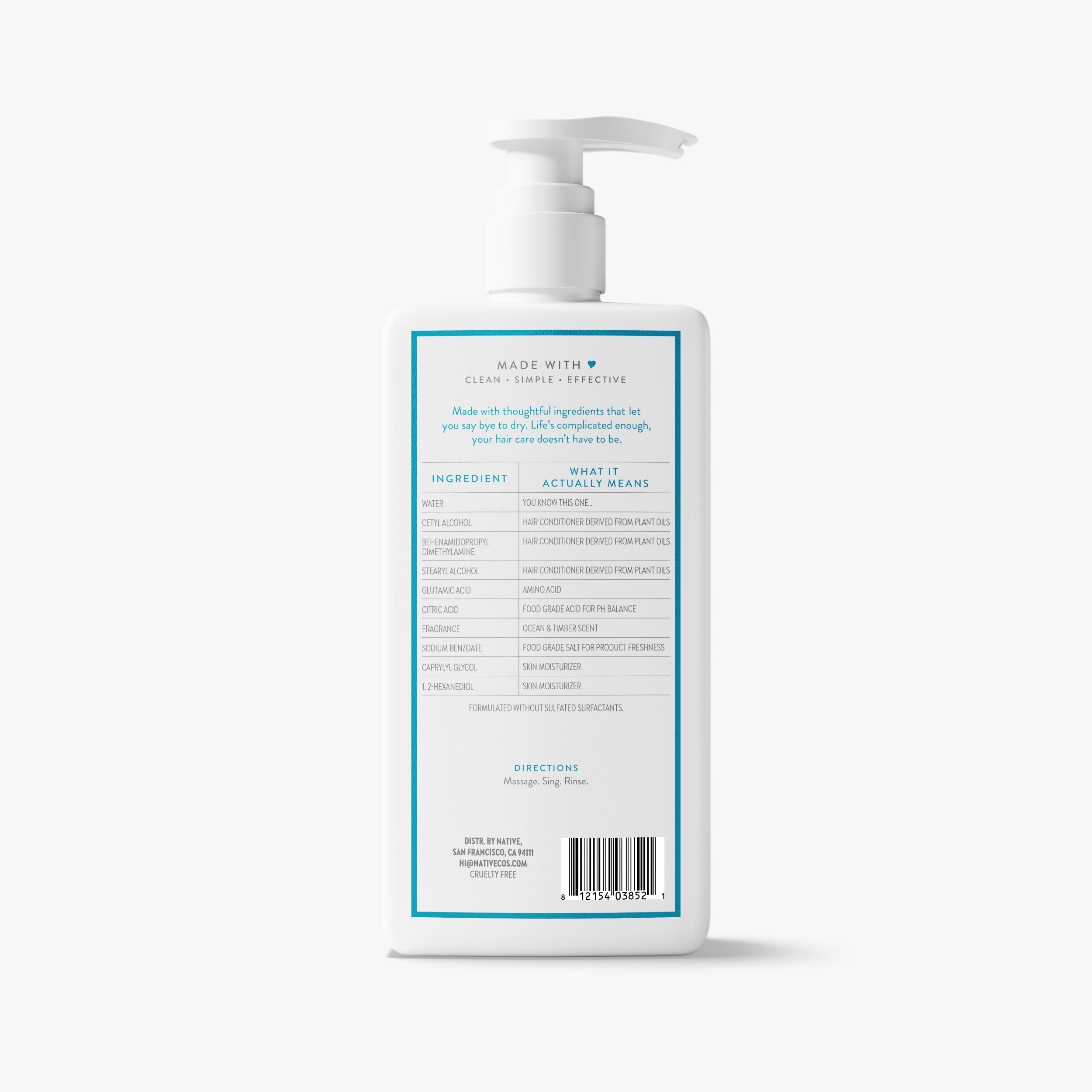 Moisturizing Conditioner - Ocean & Timber / Classic / 16.5oz - Clean Care Essential