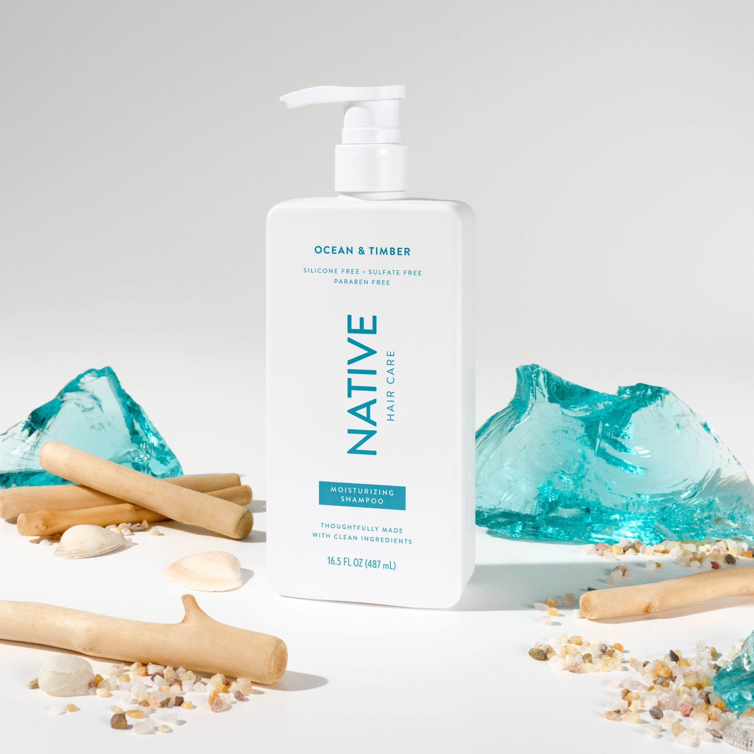 Moisturizing Shampoo - Ocean & Timber / Classic / 16.5oz - Clean Care Essential