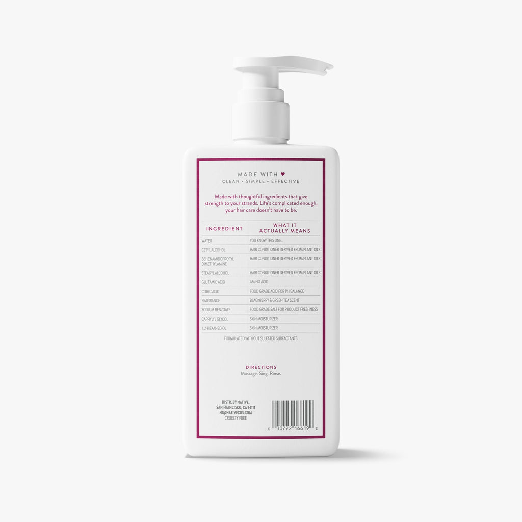 Strengthening Conditioner - Blackberry & Green Tea / Classic / 16.5oz - Clean Care Essential