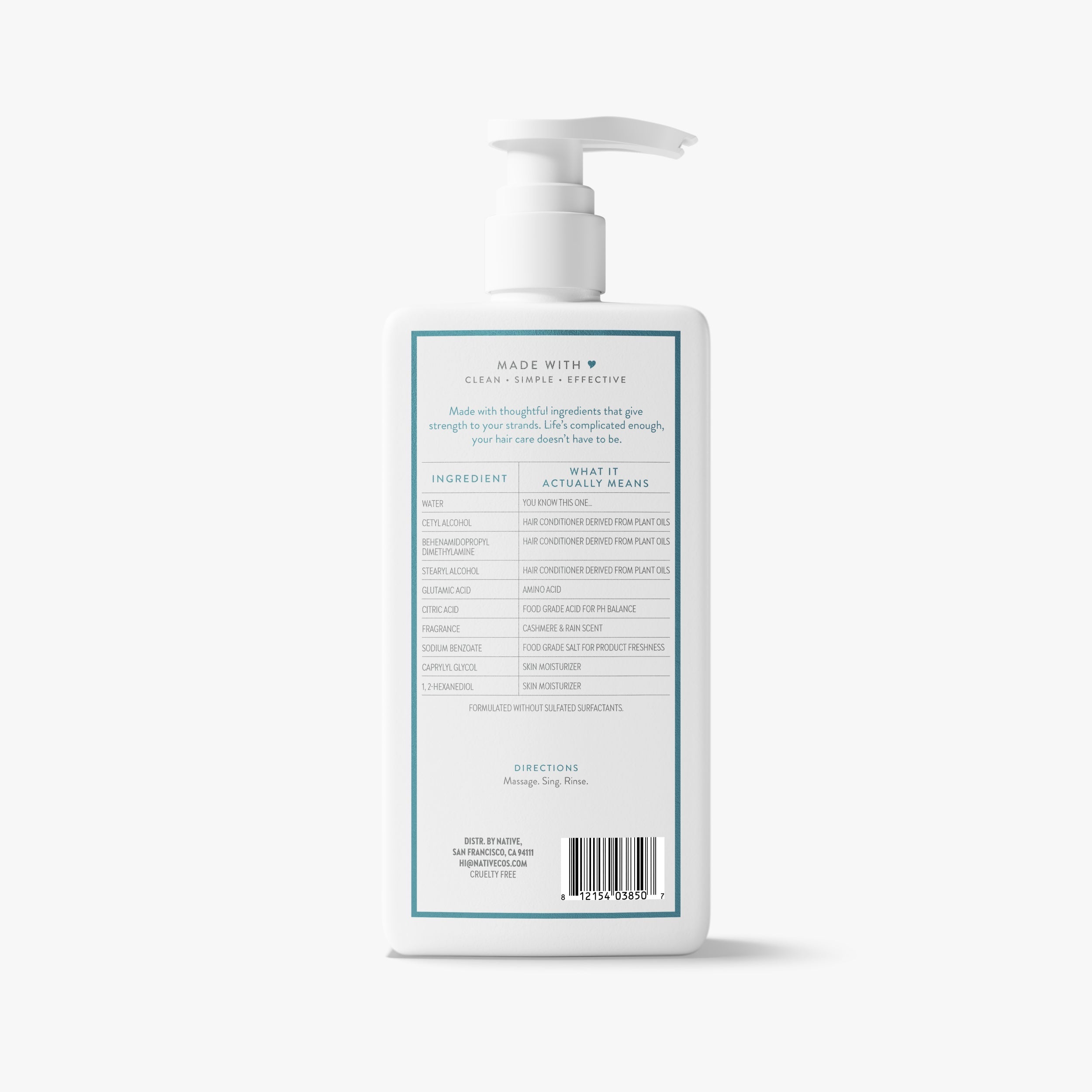 Strengthening Conditioner - Cashmere & Rain / Classic / 16.5oz - Clean Care Essential