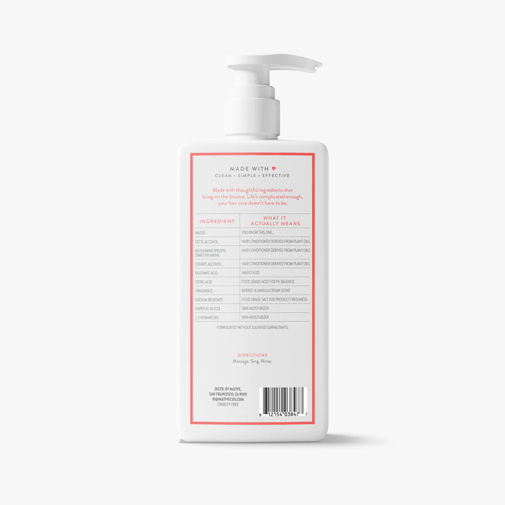 Volumizing Conditioner - Berries & Vanilla Cream / Classic / 16.5oz - Polished Daily Care