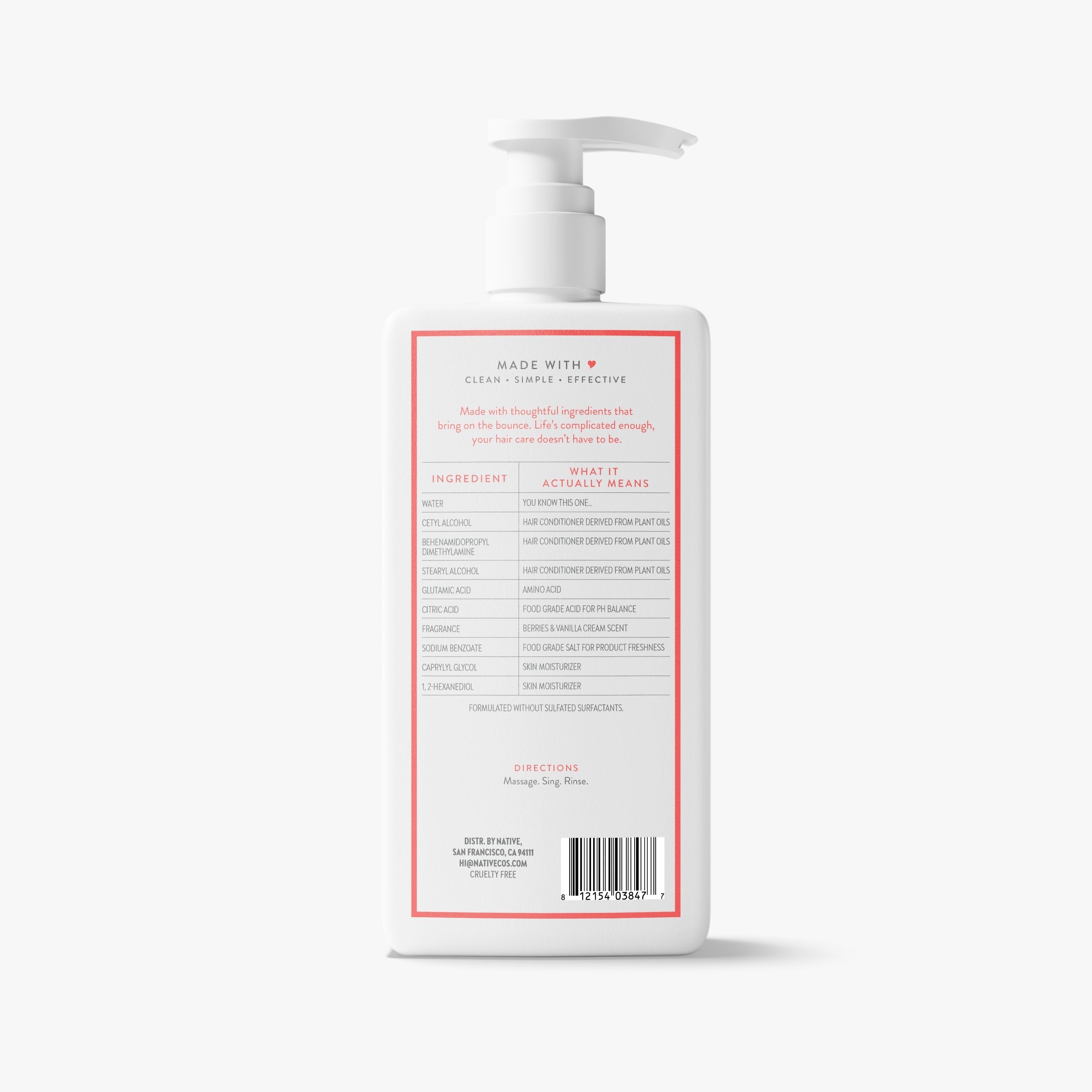Volumizing Conditioner - Berries & Vanilla Cream / Classic / 16.5oz - Polished Daily Care