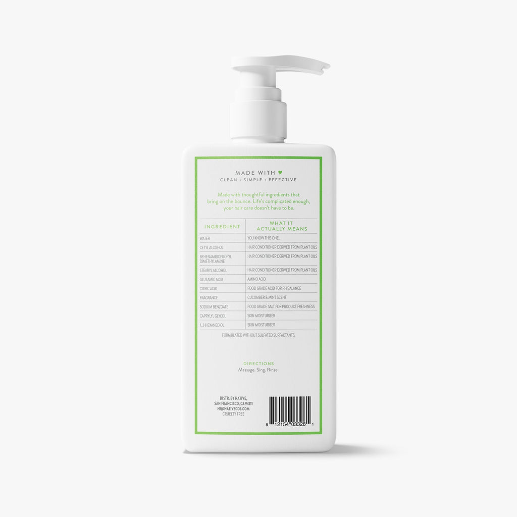 Volumizing Conditioner - Cucumber & Mint / Classic / 16.5oz - Clean Care Essential