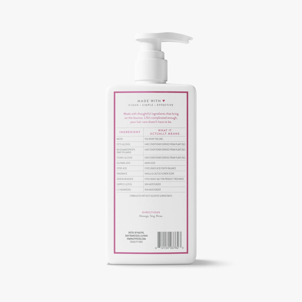 Volumizing Conditioner - Vanilla & Cactus Flower / Classic / 16.5oz - Clean Care Essential