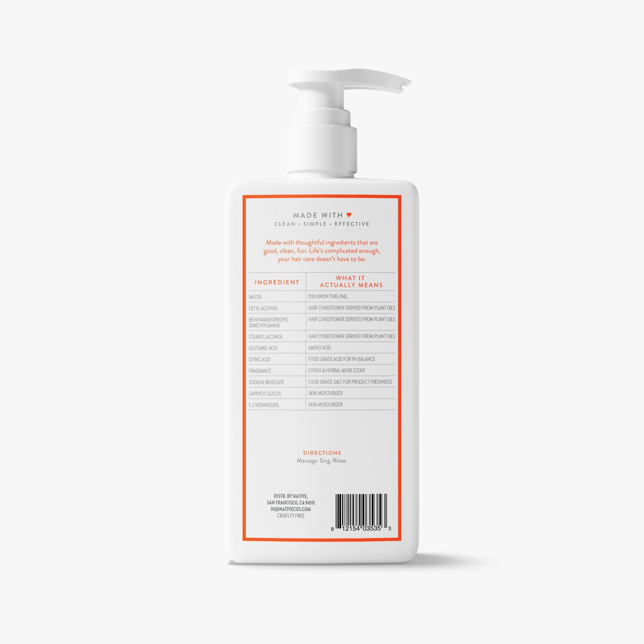 Daily Clean Conditioner - Citrus & Herbal Musk / Classic / 16.5oz - Clean Care Essential