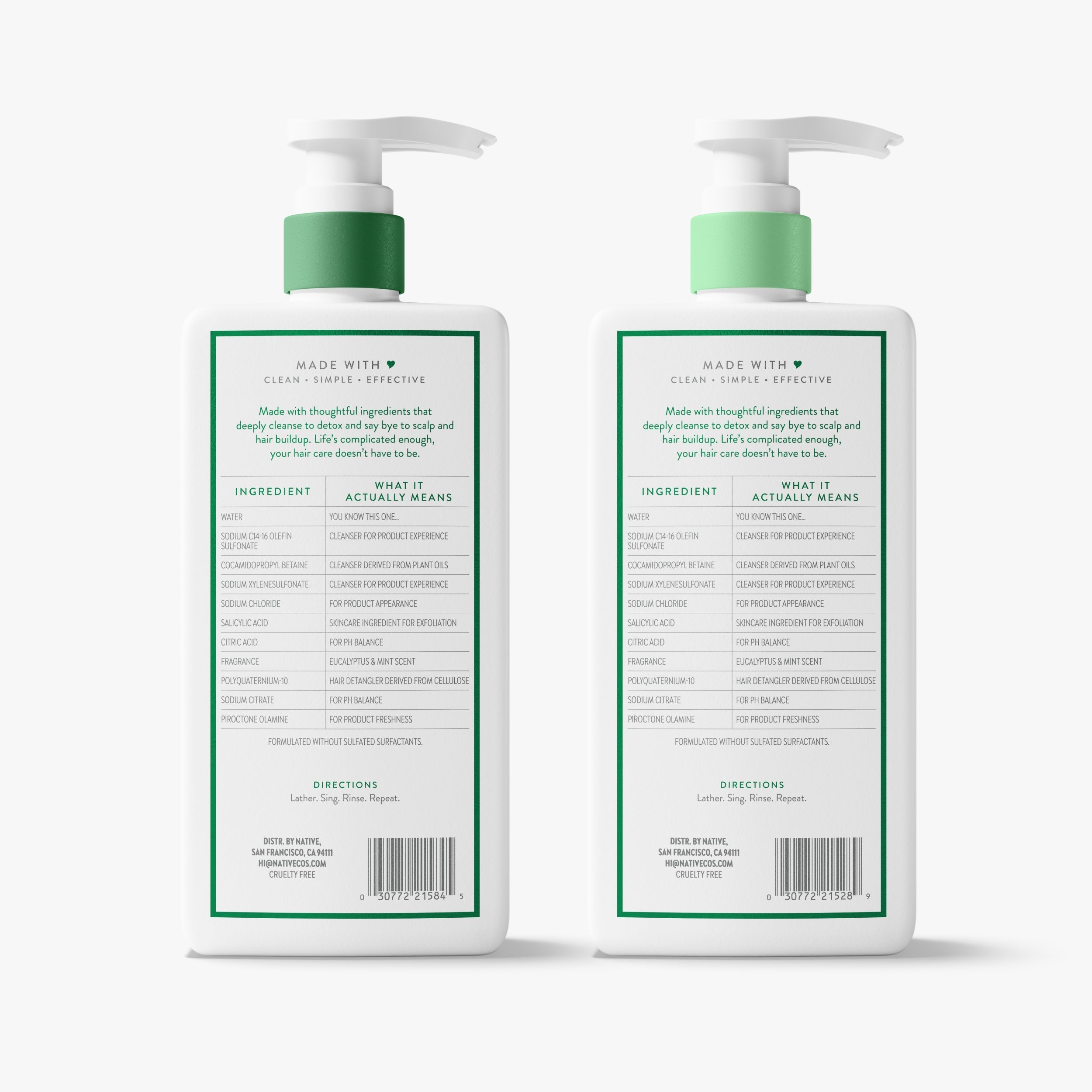 Scalp Detox 2-in-1 Shampoo & Conditioner - Eucalyptus & Mint / Classic / 16.5oz - Clean Care Essential